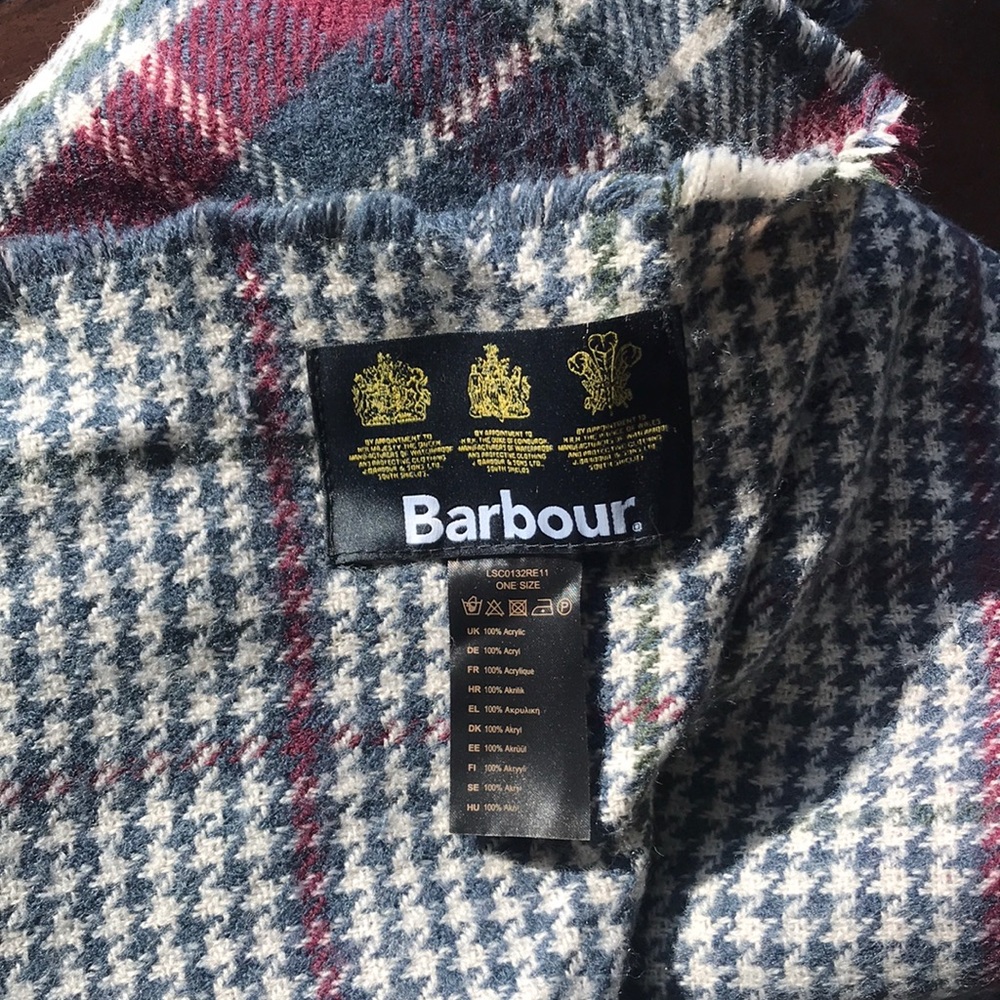 Barbour blanket scarf - plaid